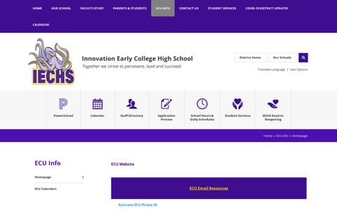 ECU Info / Homepage - Pitt County Schools