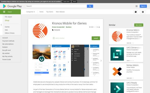 Kronos Mobile for iSeries - Apps on Google Play