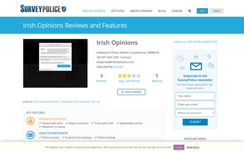 Irish Opinions Ranking and Reviews – SurveyPolice