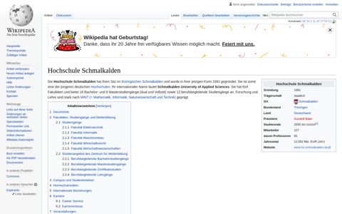 Hochschule Schmalkalden – Wikipedia