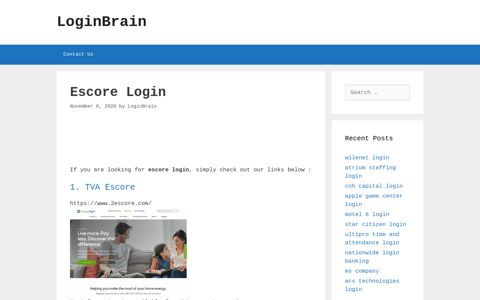 escore login - LoginBrain