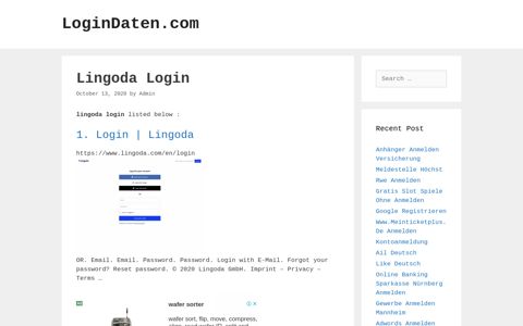 Lingoda - Login | Lingoda - LoginDaten.com