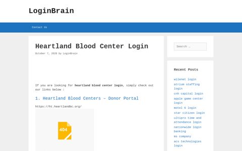 heartland blood center login - LoginBrain