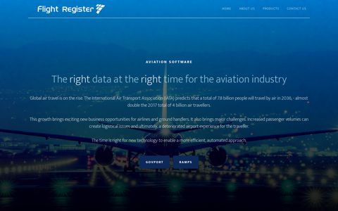 Flight Register: Home
