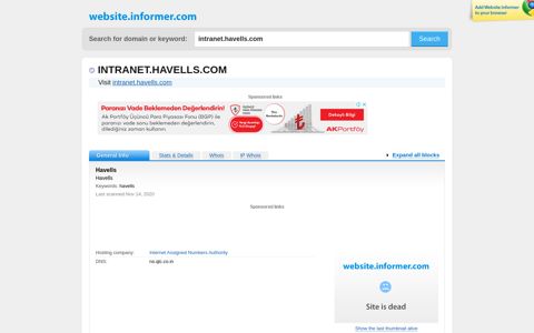 intranet.havells.com at Website Informer. Havells . Visit ...
