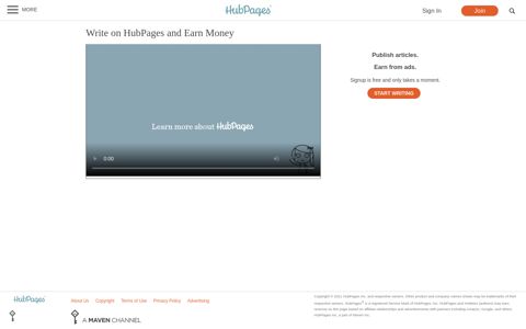Write on HubPages and Earn Money
