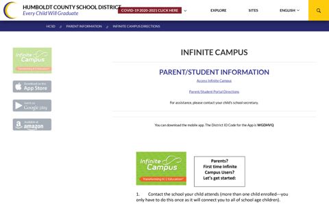 Infinite Campus Directions - Humboldt County School District