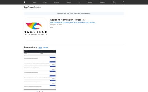 ‎Student Hamstech Portal on the App Store