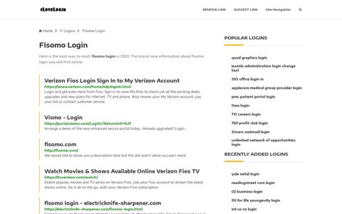 Fisomo Login ❤️ One Click Access - iLoveLogin