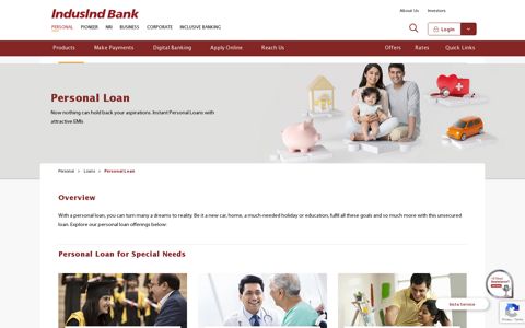 Personal Loan - IndusInd Bank