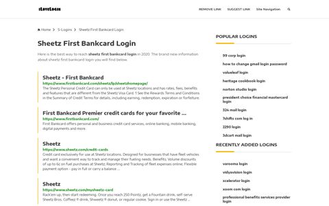 Sheetz First Bankcard Login ❤️ One Click Access - iLoveLogin