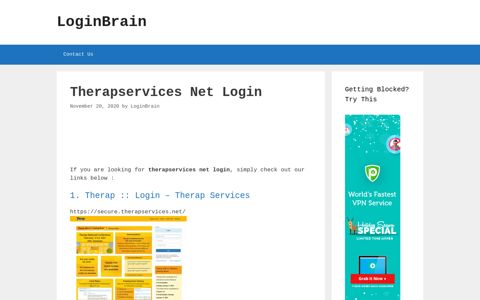Therapservices Net Therap :: Login - Therap Services