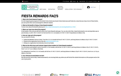 Fiesta rewards faq - GAMMA