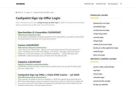 Cashpoint Sign Up Offer Login ❤️ One Click Access - iLoveLogin