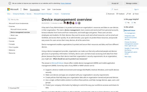 Device management in Microsoft 365 | Microsoft Docs