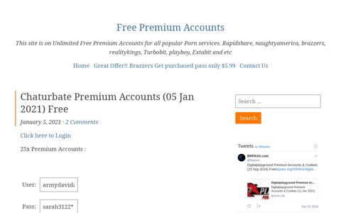 Chaturbate Premium Accounts | BRPASS.com - Free Premium ...