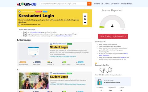 Kesstudent Login - A database full of login pages from all over ...