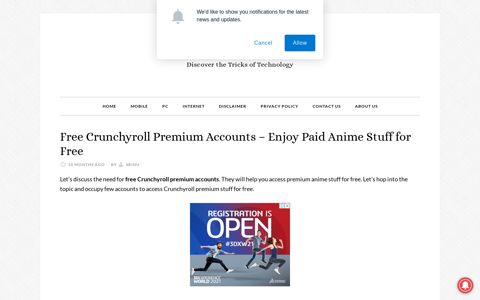 "100+" Free Crunchyroll Premium Accounts 2020 [May]