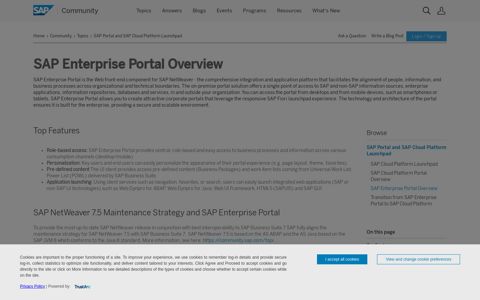 SAP Enterprise Portal | Portal | Community