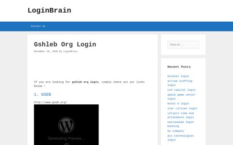 gshleb org login - LoginBrain
