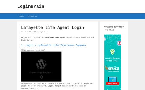 Lafayette Life Agent Login &Gt; Lafayette Life Insurance ...