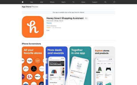 ‎Honey Smart Shopping Assistant on the App Store
