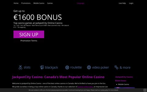 The Best Online Slots & Mobile ... - JackpotCity Casino Canada