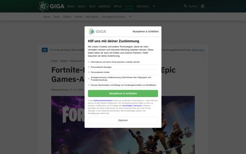 Fortnite-Login – Anmelden im Epic Games-Account - Giga