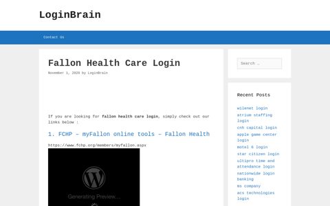 fallon health care login - LoginBrain