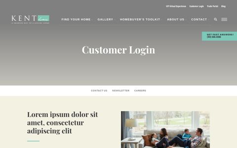 Customer Login | Kent Homes