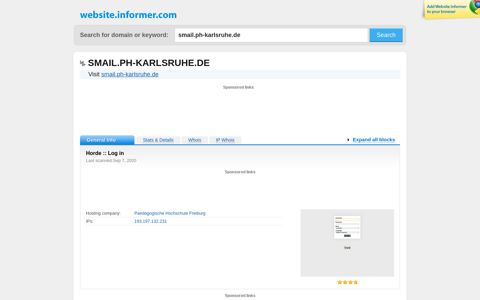 smail.ph-karlsruhe.de at WI. Horde :: Log in - Website Informer