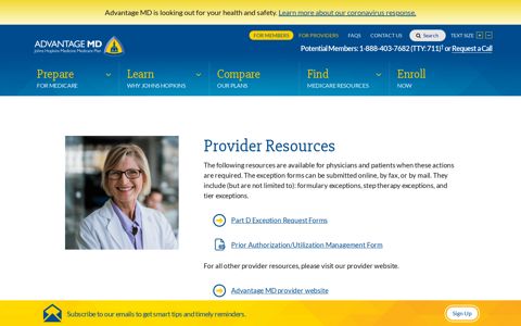 Provider Resources | Johns Hopkins Advantage MD