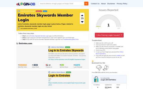 Emirates Skywards Member Login - Find Login Page of Any ...
