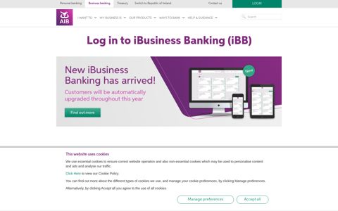 Internet Business Banking Login - AIB (NI)