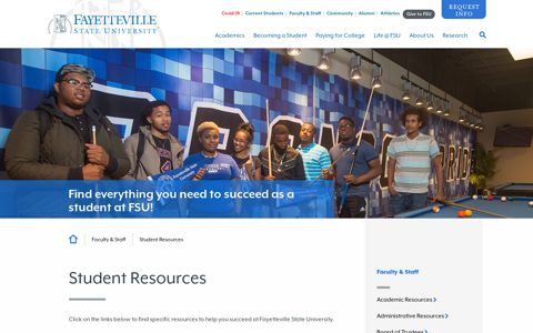 Current Student Resources | Fayetteville State University