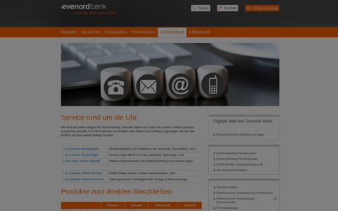 e-Online-Bank - Evenord-Bank