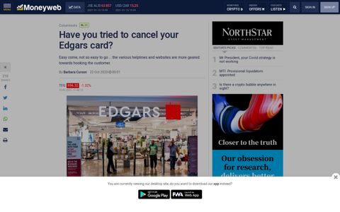 Have you tried to cancel your Edgars card? - Moneyweb