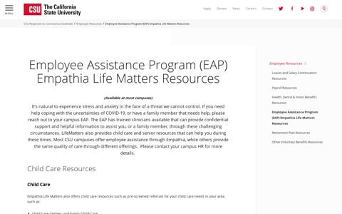 Employee Assistance Program (EAP)​ Empathia Life Matters ...