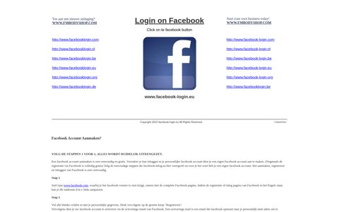 FACEBOOK LOGIN | Facebook login - inlogservice