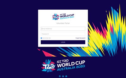 ICC T20 World Cup 2020 Volunteer Team | Login - Rosterfy