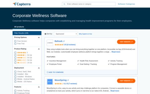 Corporate Wellness Software - Price Comparison & Reviews ...