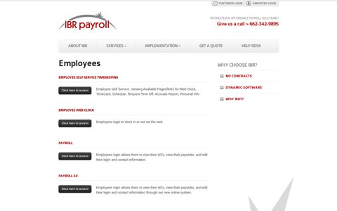 Employees | Payroll Processing – Time and Attendance – IBR ...
