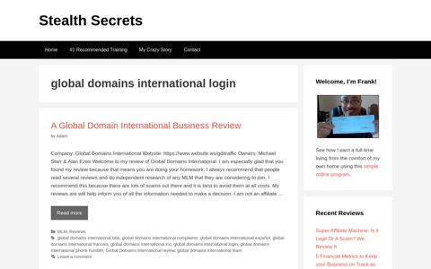global domains international login | Stealth Secrets