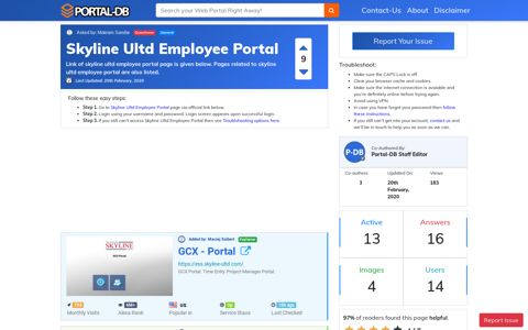 Skyline Ultd Employee Portal