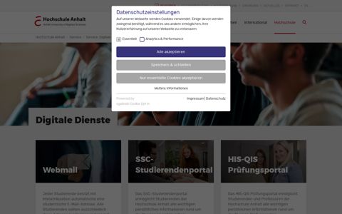 Service: Digitale Dienste | Hochschule Anhalt
