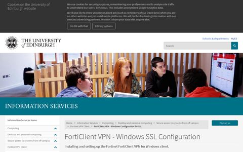 FortiClient VPN - Windows SSL Configuration | The University ...