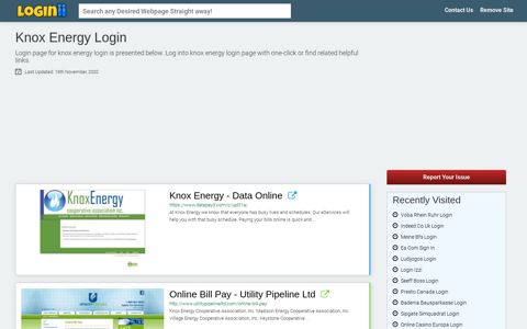Knox Energy Login - Loginii.com