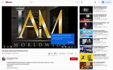 IAM WORLDWIDE QUICK PRESENTATION - YouTube