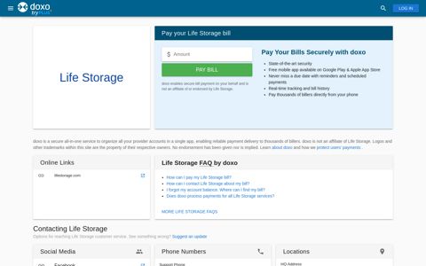 Life Storage | Pay Your Bill Online | doxo.com