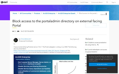 Block access to the portaladmin directory on external facing ...